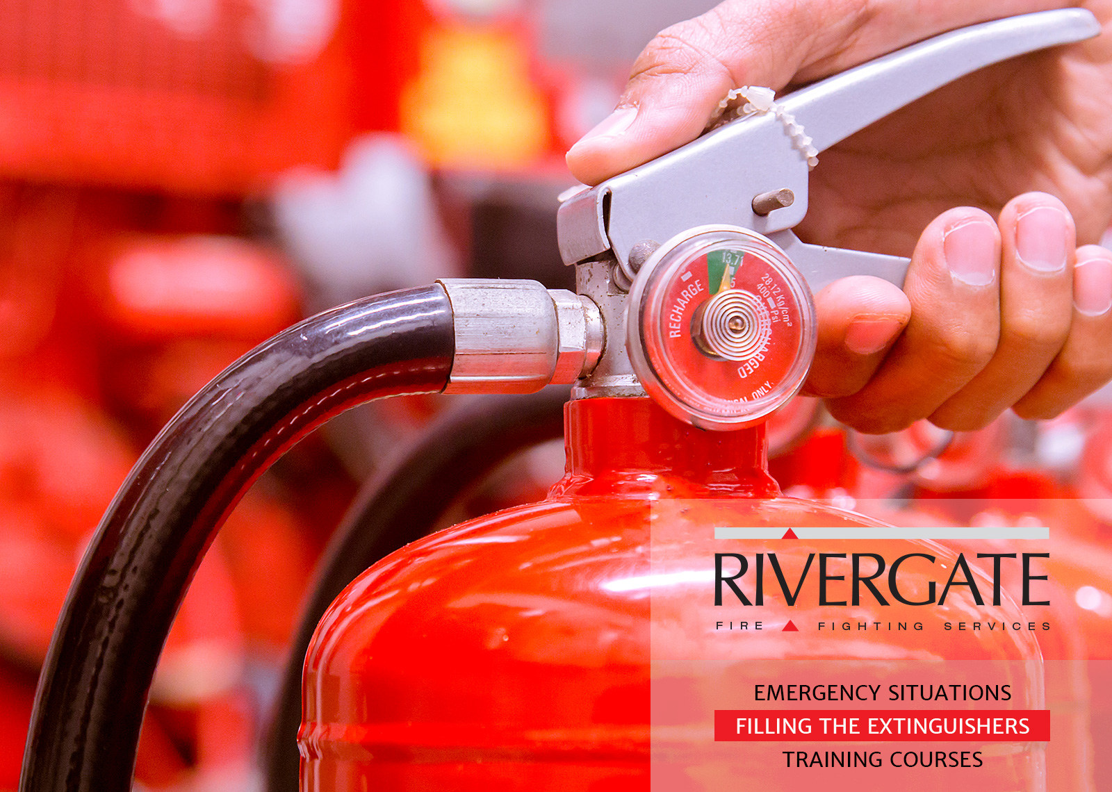 Filling the extinguishers